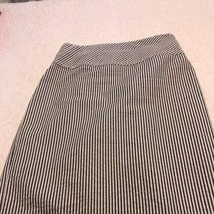 J. Crew Blue and white seersucker skirt.  Size 2.